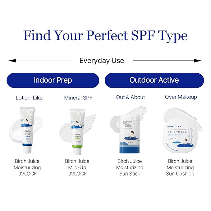 ROUND LAB Birch Juice Moisturizing Sun Stick Broad Spectrum SPF 50+, 0.67oz, Sunscreen Stick for face and body, No White Cast, Non-Sticky, Travel-Friendly, Protector Solar Barra, Korean Sunscreen