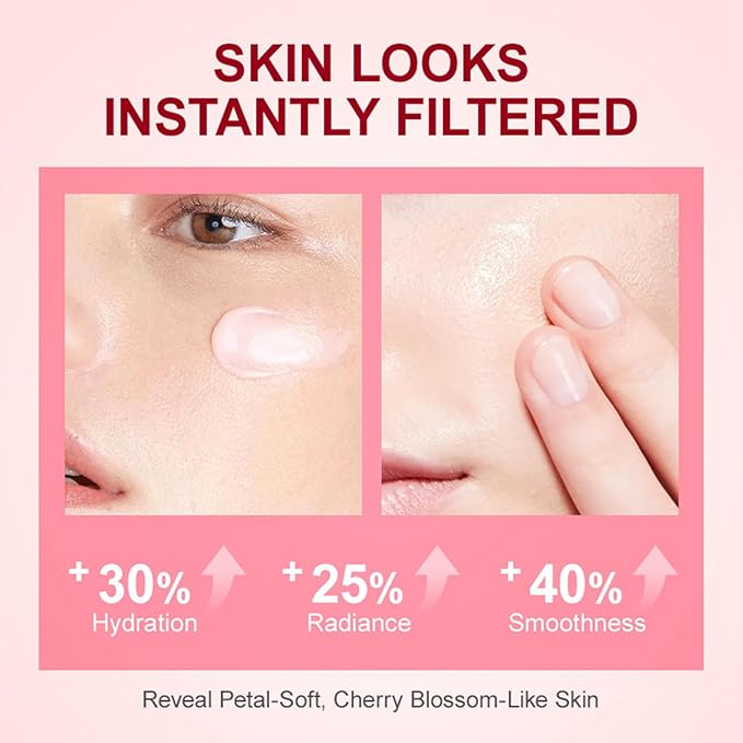 Japan Sakura Skincare Set 7PCS-Teenage Skin Care Set-Skin Care for Teens 10-12-Skincare for Girls 10-12-Teen Skin Care Kit with Cleanser,Face Cream,Mud Mask,Eye Cream (One Size, Starter Moiturizing)