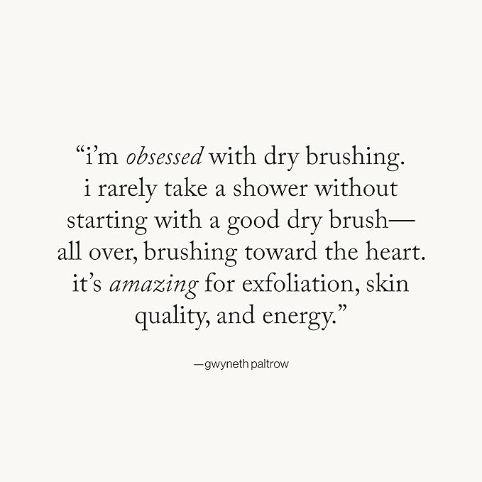 goop Beauty Dry Brush | Detoxifying Body Exfoliator | Wooden Handle with Natural Biodegradable Sisal Fibers | Sweeps Away Dead Skin | FSC Certified