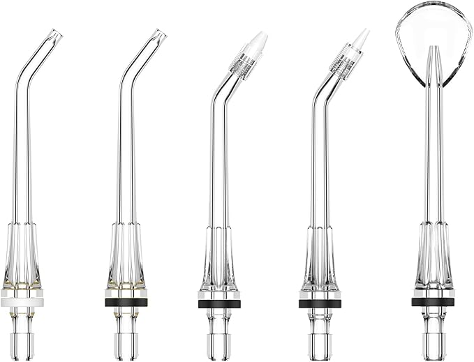 Water Flosser Replacement Tips for FlossJet Water Dental Flosser,Standard Water Dental Flosser Jet Tips,5 Replacement Jet Tips with Oral Irrigator,Compatible FlossJet Water Flosser