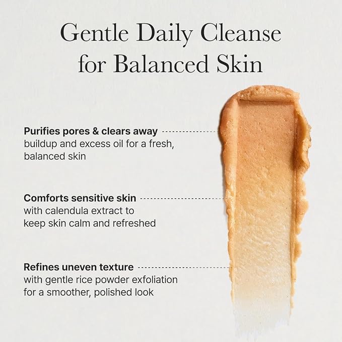 Arencia Calendula Rice Mochi Fresh Cleanser - Moisturizing, Brightening & Deep-Cleansing (4.23oz)