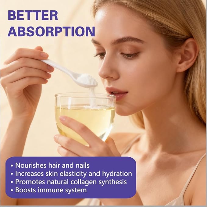 Collagen Peptides Powder for Skin, Hair and Nails, Bovine Hydrolyzed Collagen Peptides for Women and Men, Unflavored Protein Supplements, 16 oz, 45 Servings