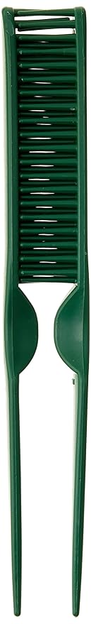 3 Row Styling Comb For Detangling, Defining And Separating Curls (Green)