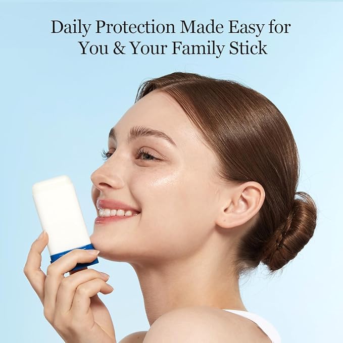 ROUND LAB Birch Juice Moisturizing Sun Stick Broad Spectrum SPF 50+, 0.67oz, Sunscreen Stick for face and body, No White Cast, Non-Sticky, Travel-Friendly, Protector Solar Barra, Korean Sunscreen