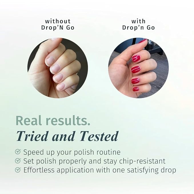 duri Drop'n Go Quick Dry Nail Drops - Fast Drying Drops for Long Lasting Nail Polish 0.45 fl. oz. (Pack of 1)