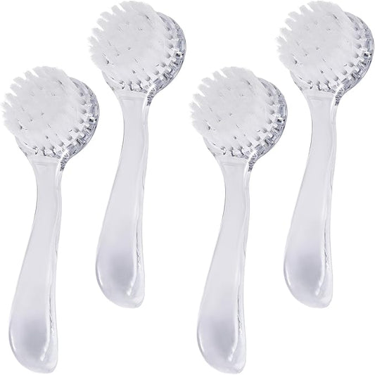 Facial Cleansing Brush, 4 PCS Clear Facial Exfoliating Brush Face Wash Scrub Exfoliator Brush for Makeup