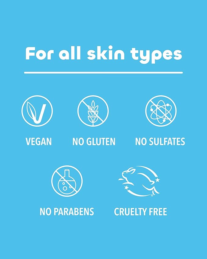 Seaweed Bath Co. Hydrate Body Wash - Unscented - Foaming Shower Gel Cleanser with Natural Ingredients - Fragrance Free and Gentle - Good For Sensitive Skin - 12 oz