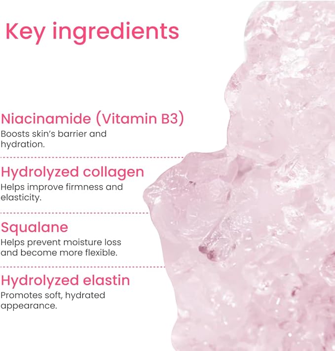 QUIA Korean Skincare Duo - Toner Pads + Collagen Jelly Cream - Lightweight Daily Hydration System - Refine Texture, Plump & Firm Appearance - Non-Greasy Gel Moisturizer for Glowing Skin