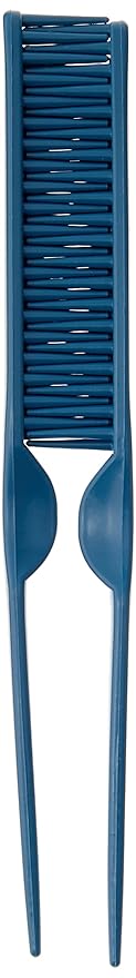 3 Row Styling Comb For Detangling, Defining And Separating Curls (Blue)