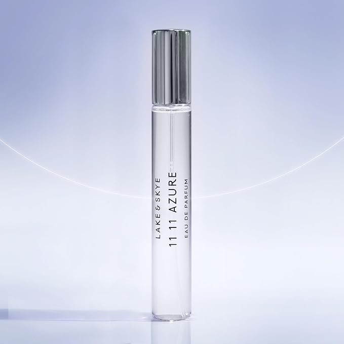 Lake & Skye 11 11 Azure Eau de Parfum Travel Spray, 0.5 fl oz (15 ml) - Sheer, Floral, Musk