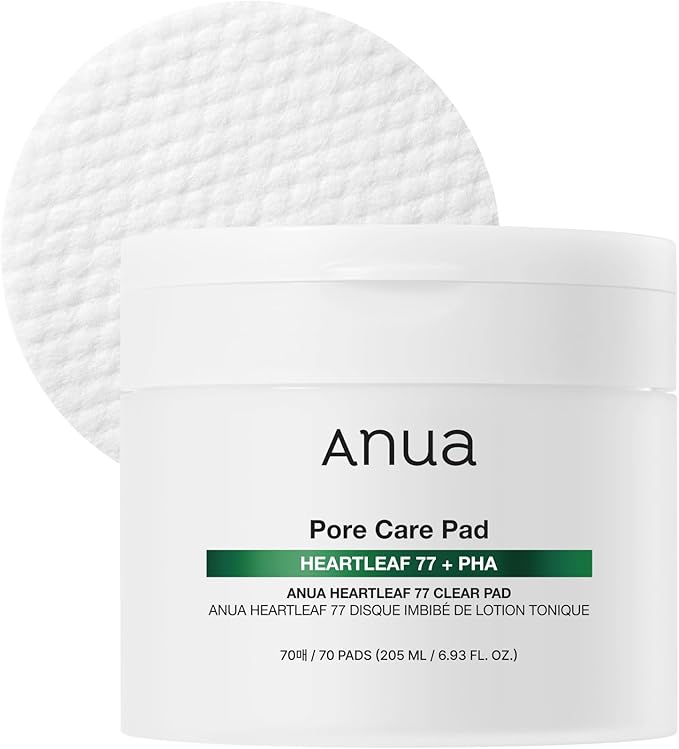ANUA Heartleaf 77 Toner Pad 70 Sheets, PHA Dead Skin Care Low pH with Korean toner pads, Daily exfoliating, Quick & Easy Facial Mask With Hearleaf, Korean Skin Care