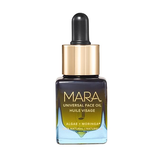 MARA - Universal Hydrating Face Oil for Anti-Aging + Glow with Algae + Moringa | Superfood Plant Oils Plump Skin, Boosts Firmness, For All Skin Types (0.5 oz | 15 ml; Travel Size)