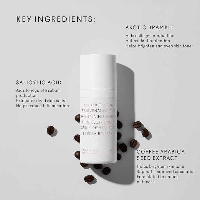 The Untamed Esoteric Moon Rejuvenating & Brightening Serum 1 fl oz – Hydrating Face Serum with Niacinamide & Arctic Bramble – Supports Even Skin Tone, Radiance & Youthful Texture