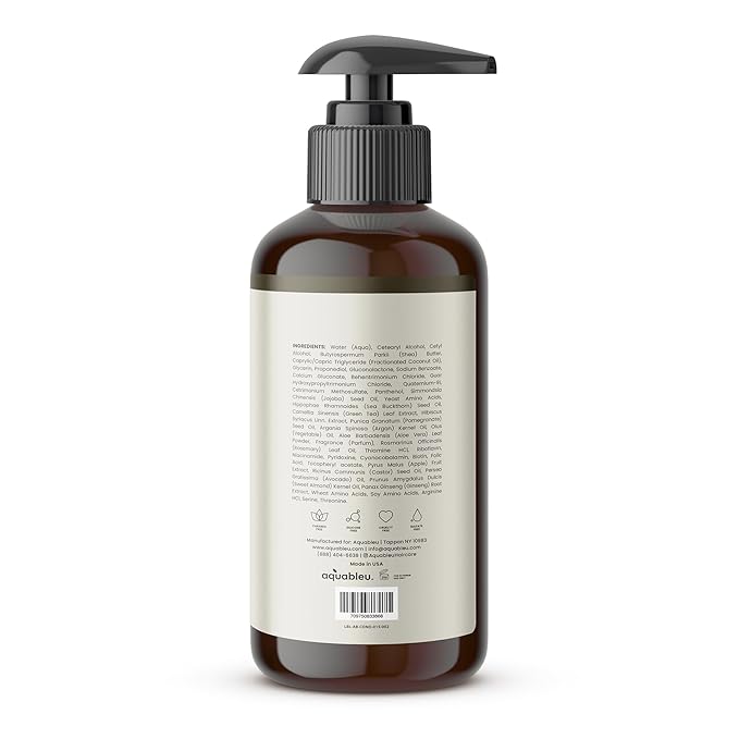 Aquableu Advanced Therapy Anti-Thinning Rosemary Oil Conditioner - Infused with 14 All-Natural Ingredients for Enhanced Volume, Strength, Thickness, and Nourishment (16oz)