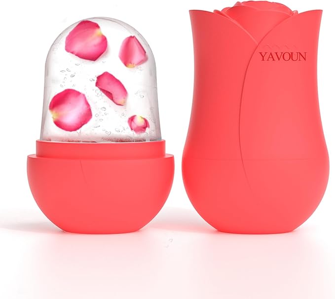 Silicone Ice Mold Facial Rollers, Care Tools Massager for Face, Eyes, Neck, Relieve Fine Lines and Wrinkles, Beauty Ice Roller Skin Care Tools Gifts for women Gift