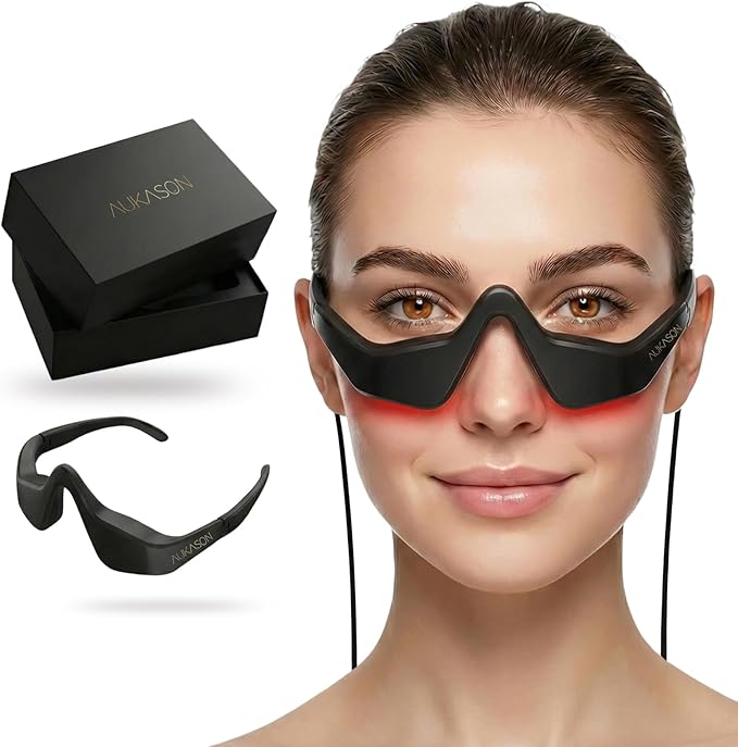 Red Light Eyes Beauty Device – 7-in-1 Facial Massager Tool with red Light & Vibration for Wrinkles & Anti-Aging, Ideal for Daily Skincare Routines