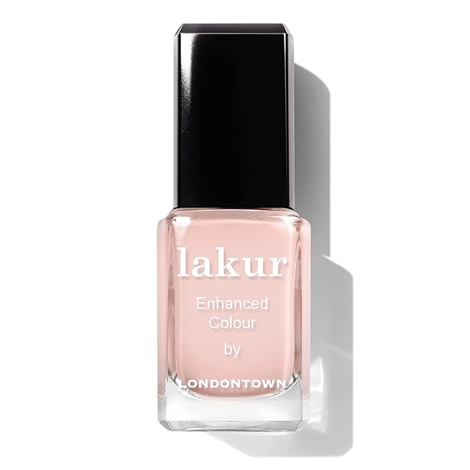 LONDONTOWN lakur Nail Polish - Chip-Resistant, Non-Toxic, Conditions & Hydrates Nails Glossy Sheer Pink, Cheerio, .40 fl oz