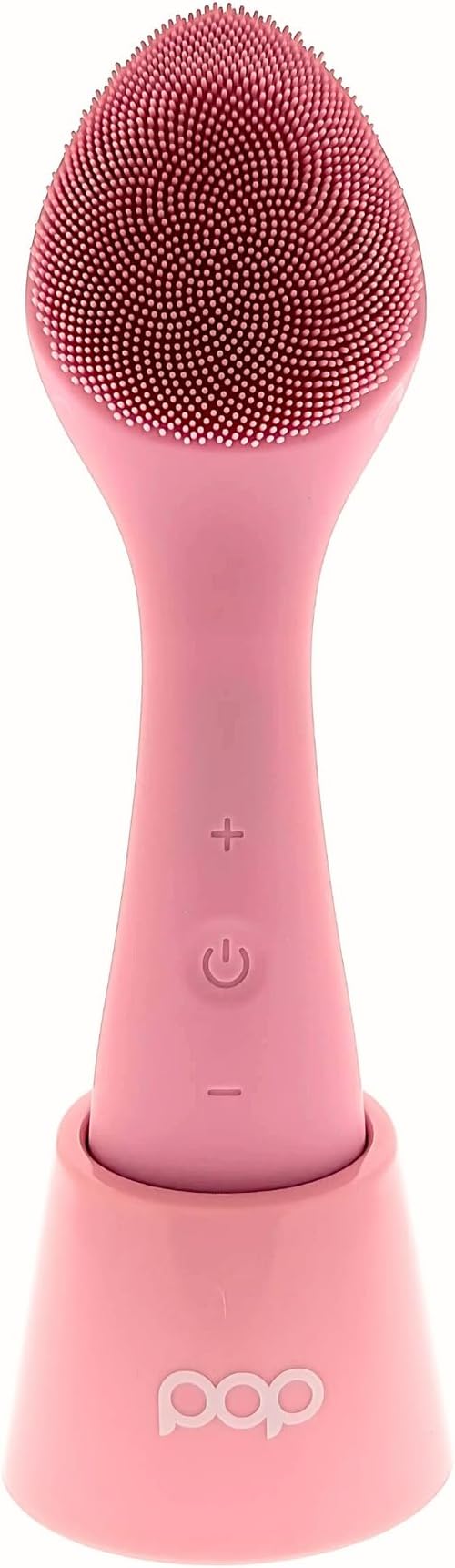 Pop Sonic Spade Facial Cleansing Device - Facial Massager to Cleanse, Massage & Infuse - Soft Silicone Bristles w/ 12,000 Vibrations Per Minute - Waterproof Face Brush Cleanser