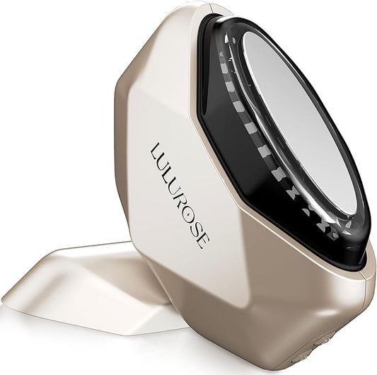 LULUROSE Facial Massager with Red and Blue Light Heat Vibrating for Face,Beauty Device for Skin Care Wrinkles,at Home or Traveling