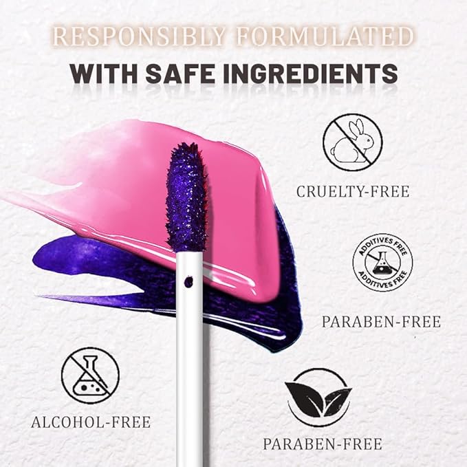 Kaely Hot Pink Lip Stain Peel Off Masque, Long Lasting Waterproof Smudge Proof Lip Tint, Non-Transfer Semi Permanent Lipliner Tattoo with Tweezer, Matte Finish, Vegan & Cruelty-Free, 04