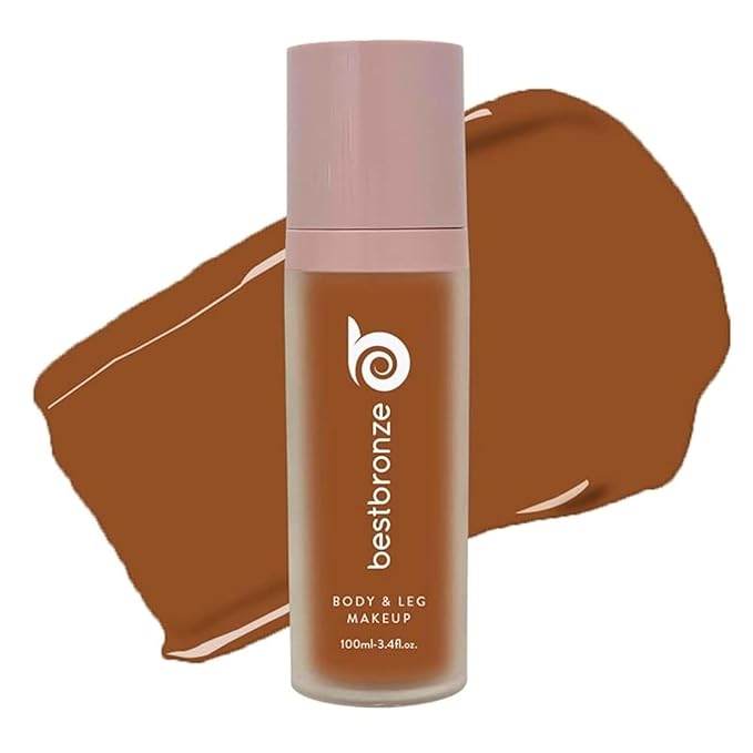 Best Bronze Bombshell Body Makeup - Tattoo Cover Up Makeup & Body Foundation Waterproof - Tattoo Concealer Waterproof for Scars, Varicose Veins Cover Up & Leg Foundation (NC49 Tan Glow)