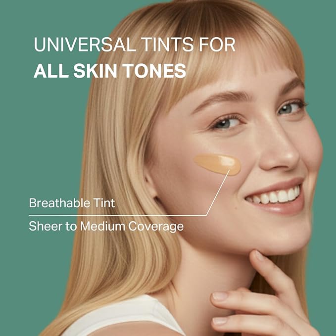 Y’OUR Tinted Moisturizer: Hydrating & Anti-Aging SPF 30 with Dewy Finish; Sheer to Medium Buildable Coverage; Oil-Free for Dry, Oily & Combo Skin; 1.35 fl. oz, Made in USA (Light)