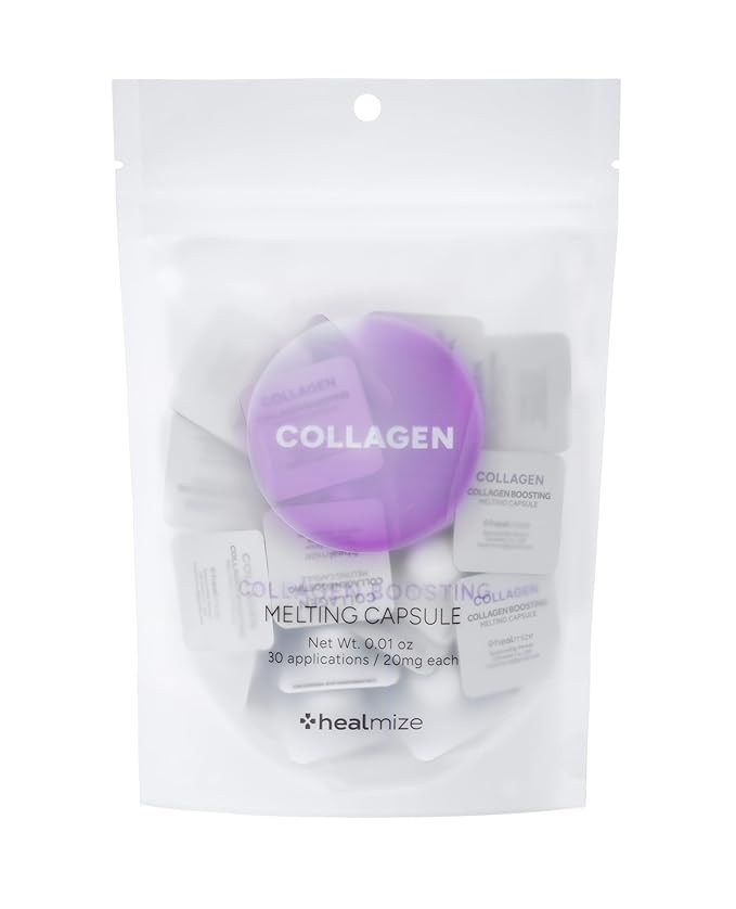 Collagen Boosting Melting Capsule – For Hydration & Firming | Korean Skin Care for Sensitive Skin | Booster for Collagen Serum, Toner & Moisturizer | 30 Capsules