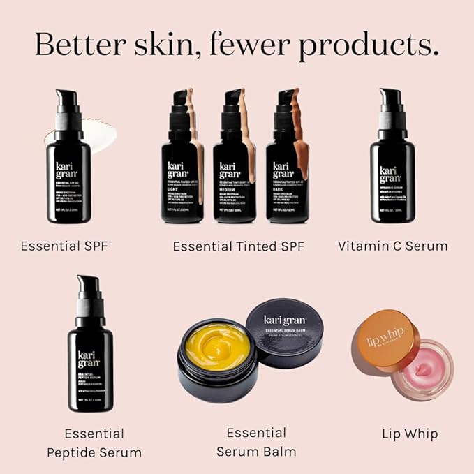 Kari Gran Lip Whip | Moisturizing Lip Balm with Organic Oils | Peptide Smoothing | Rich Buttery Texture, Hydrates & Protects | Non-GMO, Organic Ingredients, Made in USA