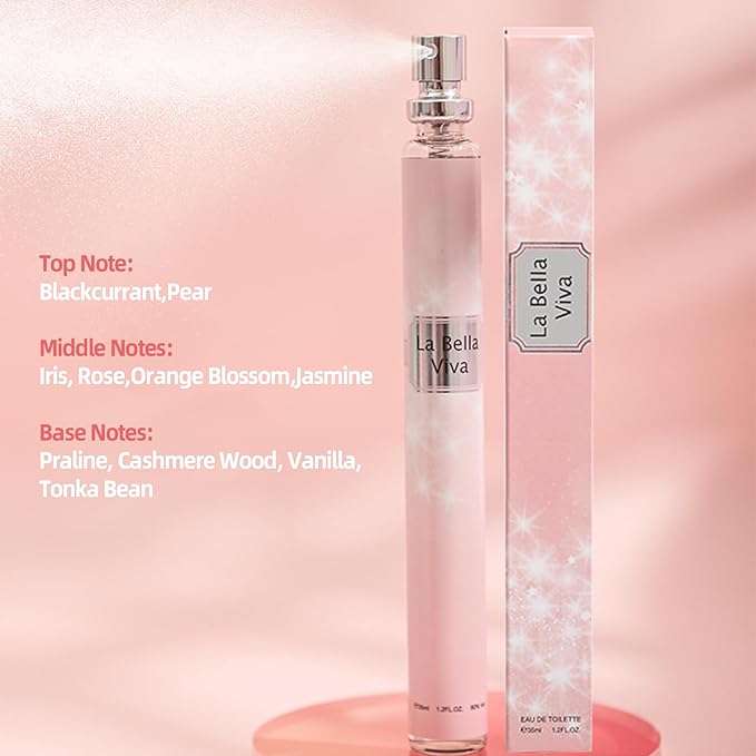 4 Pack Perfumes for Women (4x35ml),Stocking Stuffers,Christmas Gifts for Women,Teengirls,Travel Size Perfume Gifts,Natural Fruity Floral Fragrances Eau de Toilette Long Lasting Cologne Perfumes Spray