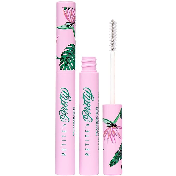 Petite 'n Pretty Featherlight Clear Mascara and Brow Gel Duo - Makeup for Kids,Tweens and Teens -Dual Purpose Clear Finish for Brows and Lashes - Non-Toxic & Made in the USA