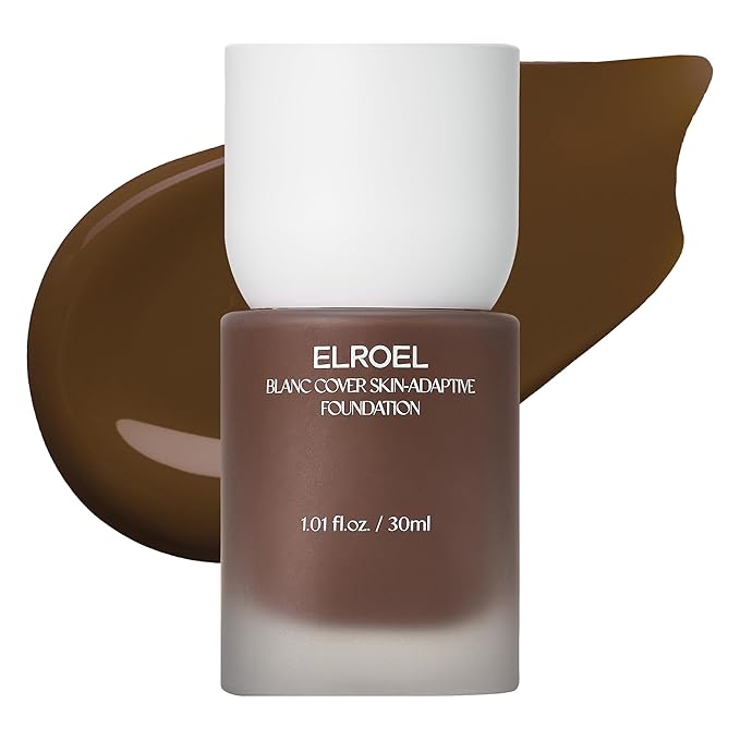 Blanc Cover Skin Foundation - K-Beauty Skincare Liquid Foundation Makeup with Panax Ginseng, Niacinamide & Collagen - Lightweight, Buildable 24HR Hydrating Wear 1.01 Fl Oz (#600)