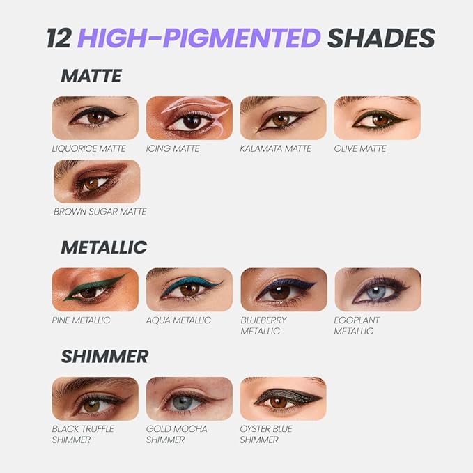 Wonderskin 1440 Longwear Pink Eyeliner Pencil, 3 Pack - Waterproof, Sharpenable Eyeliner Pencil & Smudge Proof Pink Eye Liner Pencils (Icing)