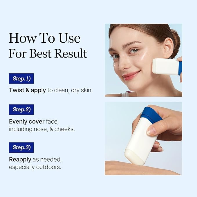 ROUND LAB Birch Juice Moisturizing Sun Stick Broad Spectrum SPF 50+, 0.67oz, Sunscreen Stick for face and body, No White Cast, Non-Sticky, Travel-Friendly, Protector Solar Barra, Korean Sunscreen