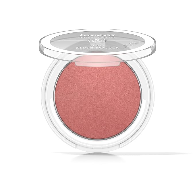 lavera Velvet Blush Powder - Pink Orchid 02 - pink - almond oil & vitamin E - shimmering - velvety texture (1 x 5g)