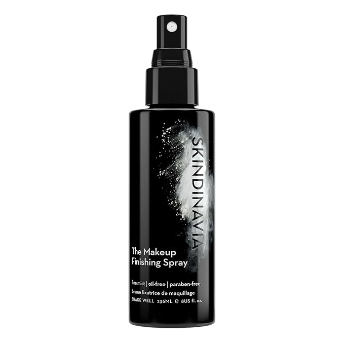 Skindinavia The Makeup Finishing Spray, Classic Makeup Setting Spray, All-Day Wear, Long-Lasting Up to 16+ Hours, Heat-Resistant & Waterproof, Cooling Fine Mist, 8.0 Oz