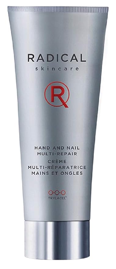 Radical Skincare Hand & Nail Multi Repair Creme - Provides Moisture & Fights Aging | Strengthens Nails & Cuticles | For All Skin Types Including Sensitive Skin | Cruelty & Paraben Free (2.5 Oz)