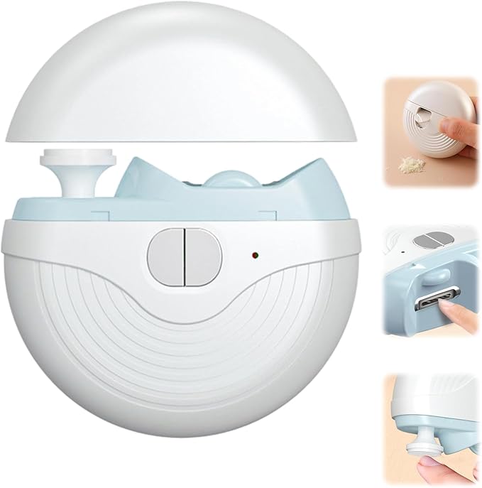 Electric Nail Clippers,3 Speeds Strong Power Automatic Nails Trimmer,2 in 1 Automatic Nail Trimmer with Polisher,Light,Clip Storage,Rechargeable Toenail Clippers for Adults Seniors