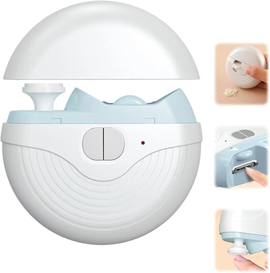 Electric Nail Clippers,3 Speeds Strong Power Automatic Nails Trimmer,2 in 1 Automatic Nail Trimmer with Polisher,Light,Clip Storage,Rechargeable Toenail Clippers for Adults Seniors