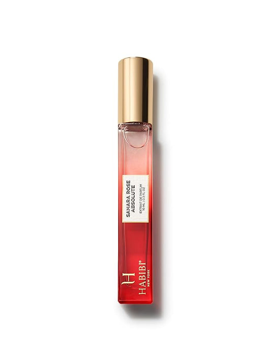 H HABIBI Sahara Rose Absolute Extrait De Parfum 10ml (0.30 fl Oz) – Travel Size Perfume for Women & Men, 25% Perfume Oil Concentration, Long Lasting Daily Wear Niche Fragrance with Luxury Leather Case