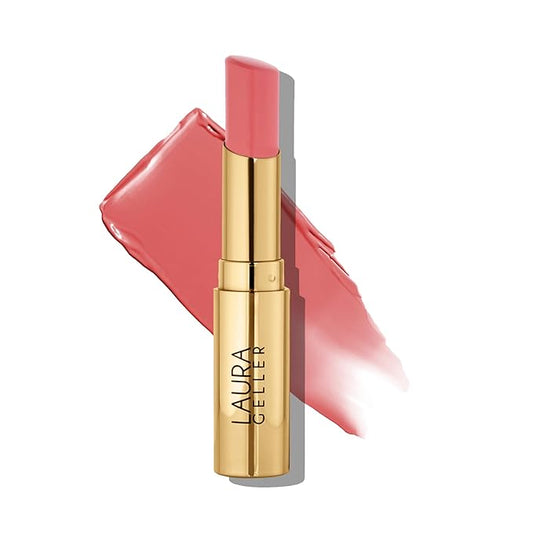 LAURA GELLER NEW YORK Jelly Balm Moisturizing Tinted Lip Color - Pink About It - Hydrating Vitamin E - Semi-Shine Finish