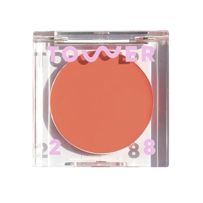 Tower 28 BeachPlease Cream Blush + Tinted Lip Balm - Multi-Use Lip Tint + Dewy Blush for Cheeks With Aloe Vera + Green Tea - Vegan, Non-Comedogenic Makeup for Sensitive Skin - Rush Hour (0.16 oz)