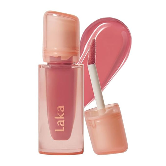 Laka Jelling Nude Gloss, 4.5g/0.15oz, Sheer Hydrating Lip Oil with No Stain, Non-Sticky, Nourishing Gloss for a Fresh, Glowy Look, Vegan, Clean Beauty Makeup, K-Beauty (#309 Heart Ring)