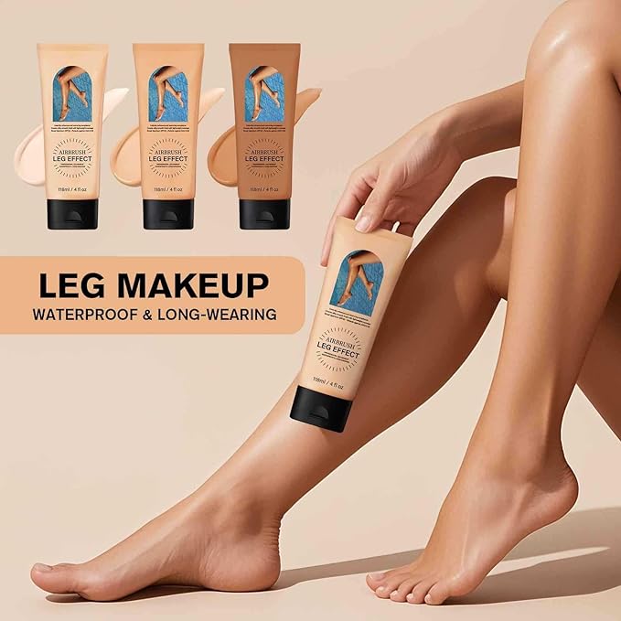 Leg Makeup Waterproof No Transfer, Light Long-Lasting, Easy Application, Legs & Body Concealer Makeup. (Bronze)