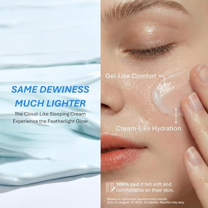 DEEPERCENT Bluewater Marine Barrier PDRN Face Cream - Night Cream Face Moisturizer Dewy Skin Deep Hydration Hyaluronic Acid Peptide Vegan Fragrance Free Sensitive Skin Korean Skin Care (1.69 fl oz)