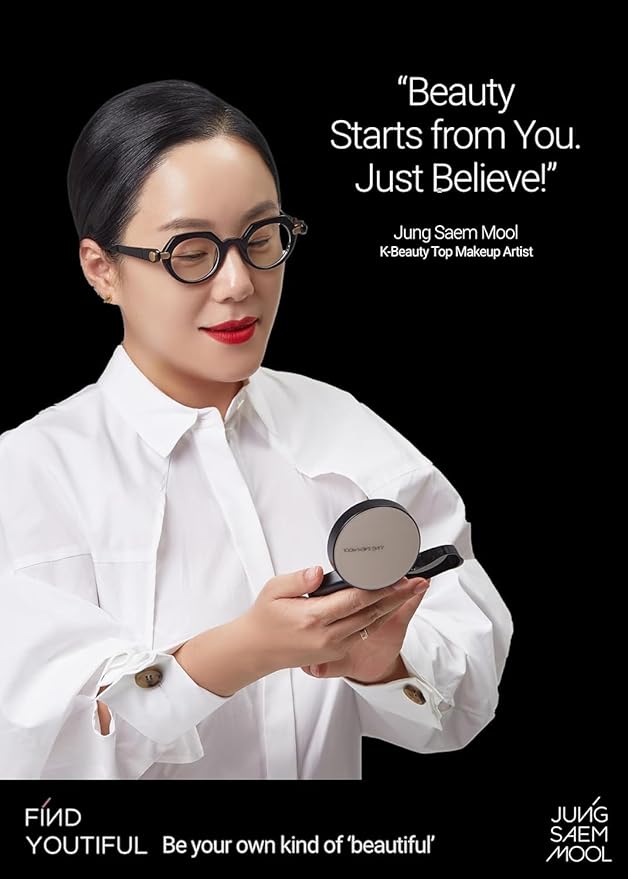 JUNG SAEM MOOL [ SPF ] Essential Skin Nuder Cushion (19 Pink Light) | Refill Not Included (0.49 Fl Oz) | SPF50 Broad Spectrum | Natural Finish | Makeup Artist Brand