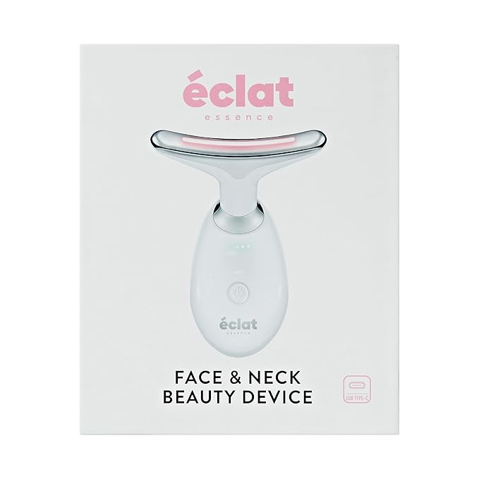 Éclat Facial Massager for Lymphatic Drainage, Face, Neck & Body Tool for Skin Care, Heated Electric Beauty Device for Wrinkles, Fine Lines, Puffy Skin, Lifting, Firming, Sculpting with 7 Light Therapy