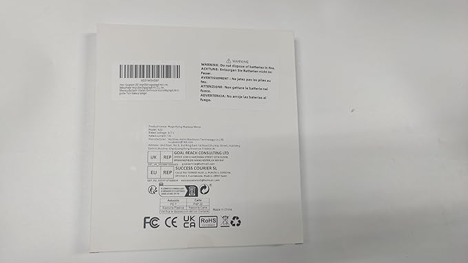 Magnifying Mirror with Light 20x, Large 6'' Lighted Suction Magnified Mirror, 3 Color Modes Dimming High Magnification Travel Makeup Mirror, Rechargeable Battery, with Tweezers & Scissors