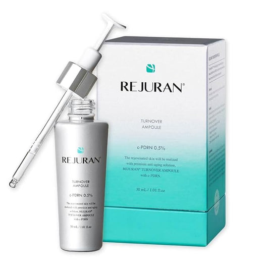 REJURAN® Turnover Ampoule, c-PDRN® – Original Salmon DNA PDRN Face Serum for Rejuvenation, Firming, Hydration & Youthful Glow, Refines Skin Texture. Korean Skincare (1.01 fl oz)