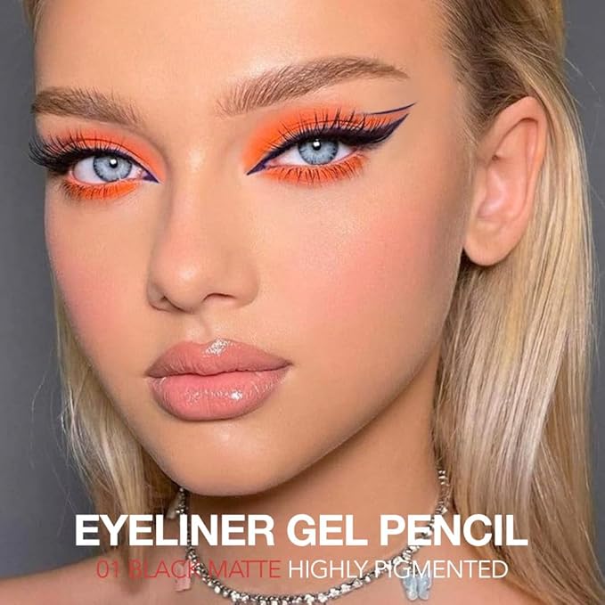 Mauve Taupe Matte Gel Eyeliner Pencil, Multi-Use Waterline Eyeliner with Sharpener, Sharpenable Eye Liner Waterproof Smudge Proof, High Pigmented Eye Makeup Liners, Vegan & Cruelty-Free 04