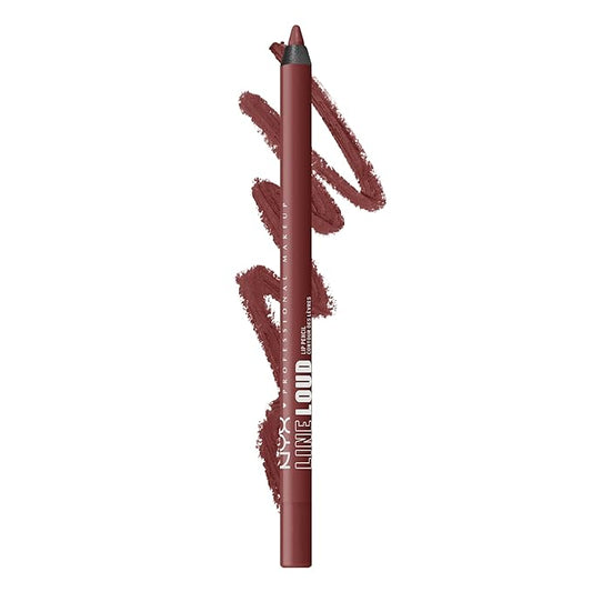 NYX PROFESSIONAL MAKEUP Line Loud Lip Liner, Longwear and Pigmented Lip Pencil with Jojoba Oil & Vitamin E - Sassy